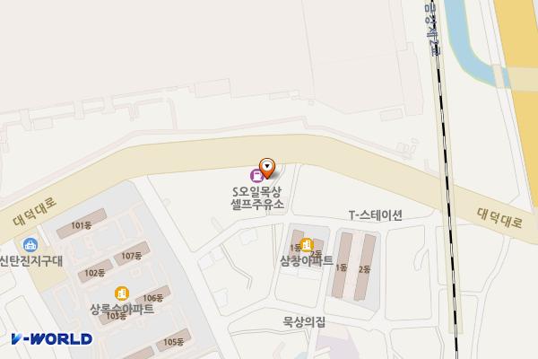 에스오일 목상셀프주유소 위치 지도 — 대전광역시 대덕구 대덕대로 1500(목상동)