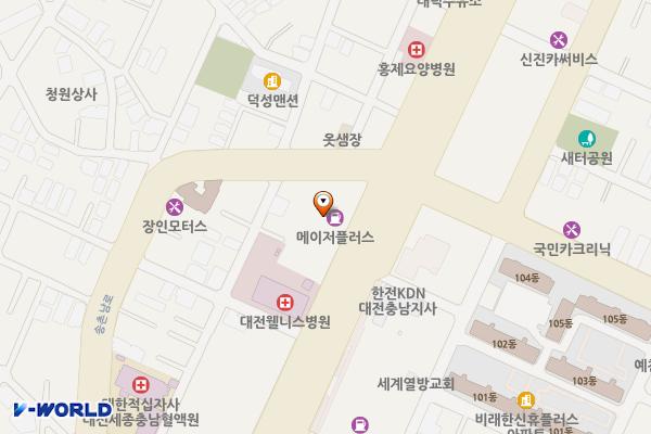대전 I·C 주유소 위치 지도 — 대전광역시 대덕구 동서대로 1787(송촌동)
