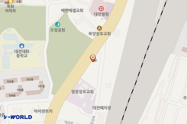 삼영주유소 위치 지도 — 대전광역시 대덕구 대전로 1200(오정동)