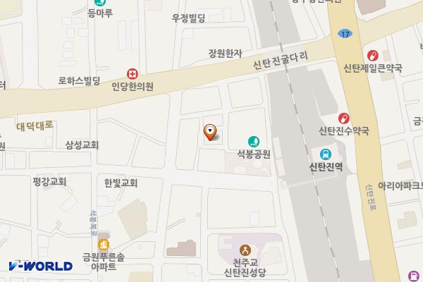 신탄진시장 위치 지도 — 대전광역시 대덕구 석봉동415-5