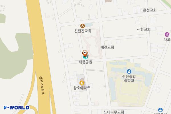 새뜸어린이공원 공중화장실 위치 지도 — 대전광역시 대덕구 덕암로249번길 52(덕암동)
