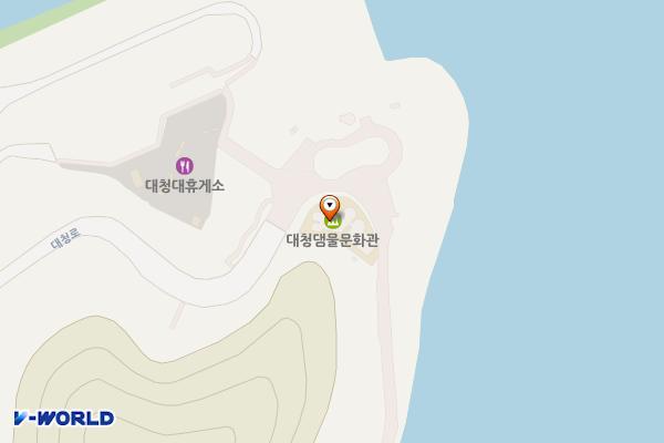 물문화관 위치 지도 — 대전광역시 대덕구 대청로 618-136
