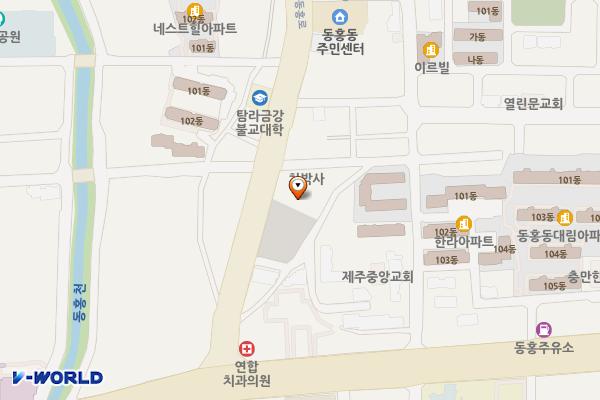 동홍 공영노외1주차장 위치 지도 — 제주특별자치도 서귀포시 동홍동 514-2