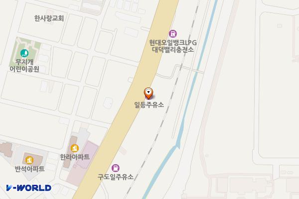 일등주유소 위치 지도 — 대전광역시 대덕구 신탄진로 636(평촌동)