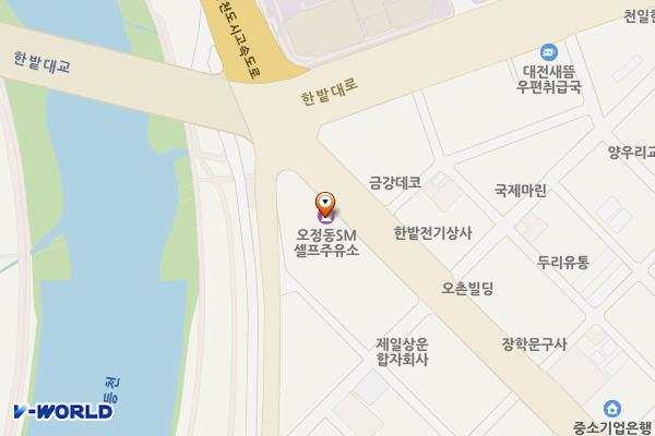 새로운주유소 위치 지도 — 대전광역시 대덕구 오정로 123(오정동)