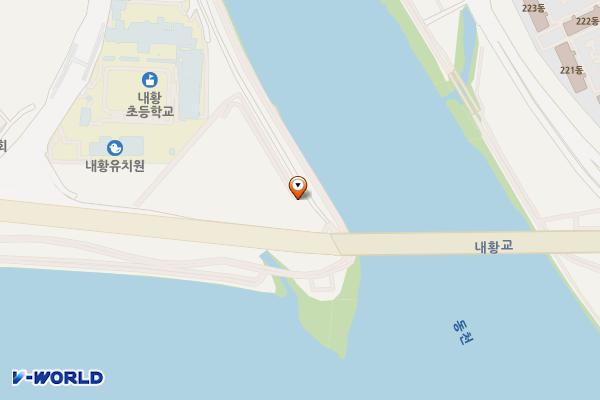 내황배수장 앞 공중화장실 위치 지도 — 울산광역시 중구 내황14길 104