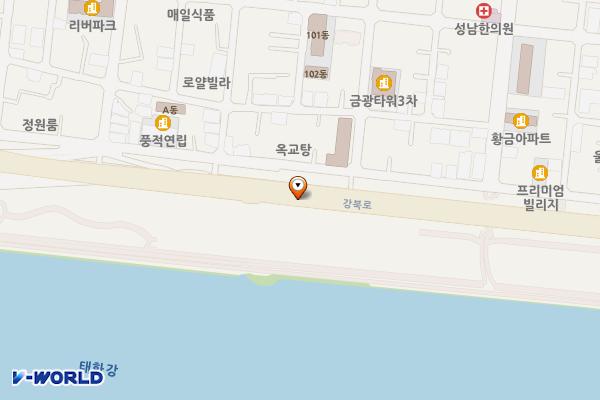 옥교배수장 화장실 위치 지도 — 울산광역시 중구 옥교동 15-3