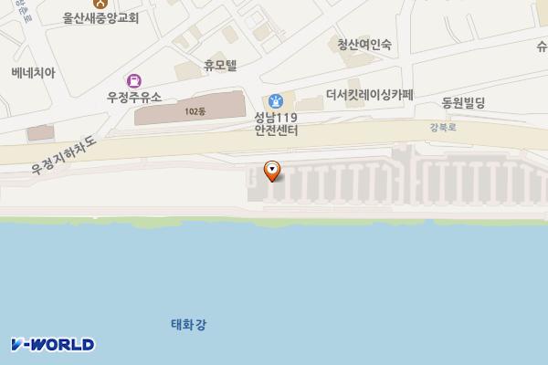 성남둔치 공영주차장(서편) 위치 지도 — 울산광역시 중구 울산 중구 성남동 212