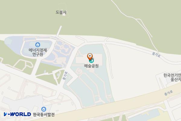 문화의전당 공중화장실 위치 지도 — 울산광역시 중구 종가로 405
