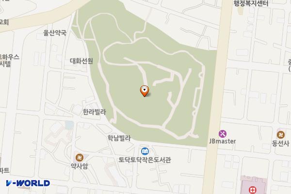 학성공원1 화장실 위치 지도 — 울산광역시 중구 학성공원 3길 54