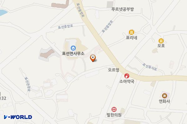 표선공영주차빌딩 위치 지도 — 제주특별자치도 서귀포시 표선면 표선중앙로 74-1
