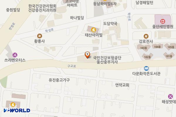 신중앙시장 위치 지도 — 울산광역시 중구 구교로 35