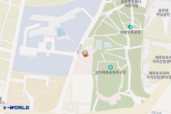 국토교통인재개발원 동측 공영주차장 위치 지도 — 제주특별자치도 서귀포시 서호동 1603