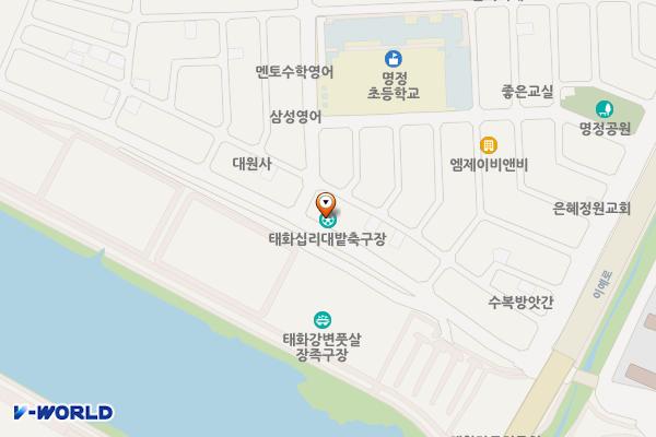 명정천 화장실 위치 지도 — 울산광역시 중구 태화동 800