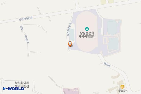 군민체육관 공영주차장 위치 지도 — 제주특별자치도 서귀포시 남원읍 태위로 551-27