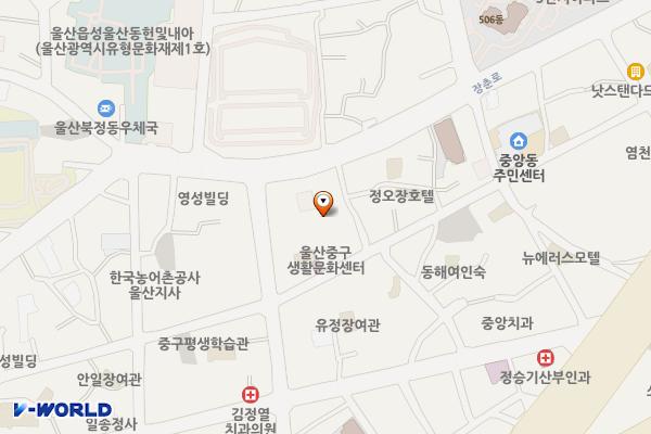 문화의거리 공영주차장 위치 지도 — 울산광역시 중구 문화의거리 28