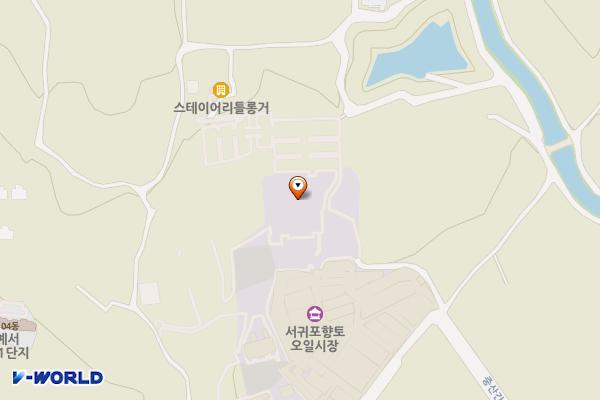 서귀포향토오일시장 공영주차장 위치 지도 — 제주특별자치도 서귀포시 동홍동 826-1