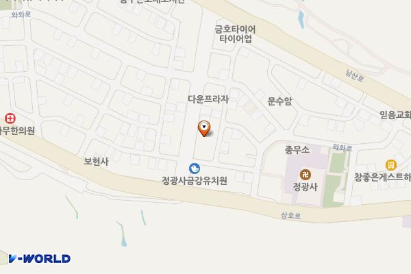 삼호동공영주차장 화장실 위치 지도 — 울산광역시 남구 정광로 8