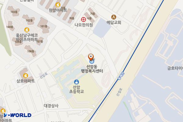 선암동행정복지센터 화장실 위치 지도 — 울산광역시 남구 산업로339번길 17