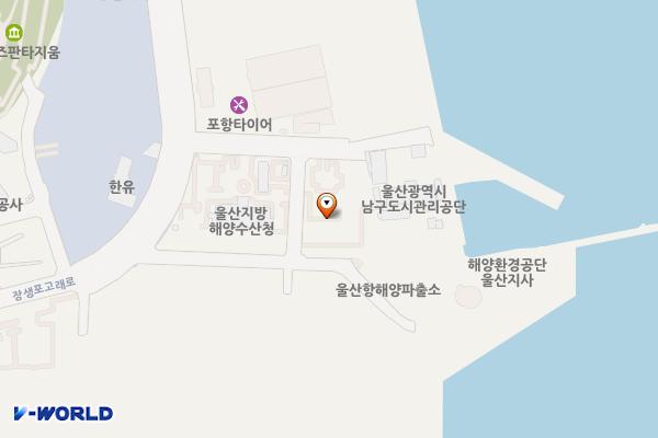 국립울산검역소 위치 지도 — 울산광역시 남구 장생포고래로 276번길 15