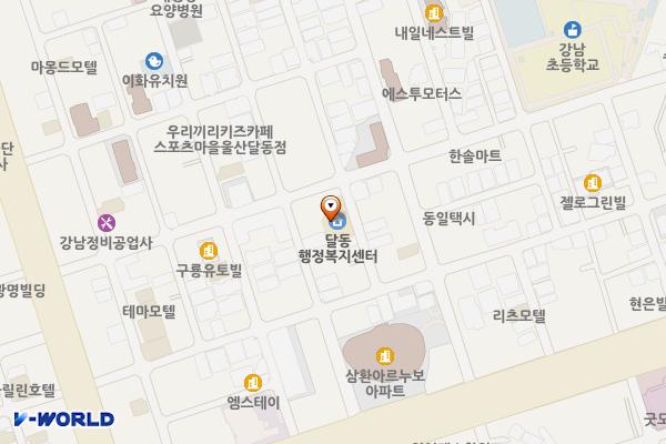 달동주민센터 화장실 위치 지도 — 울산광역시 남구 돋질로92번길 28