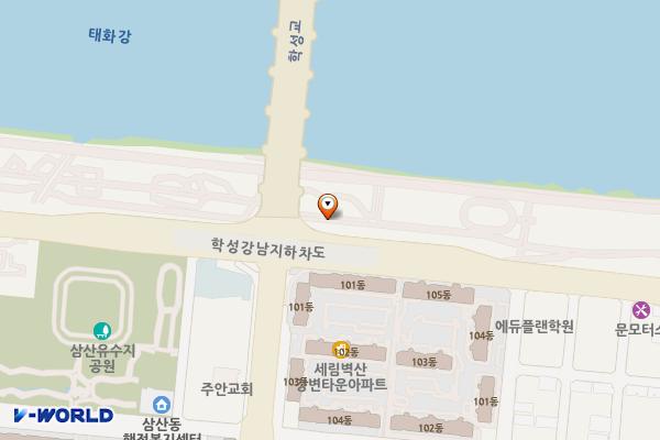 학성교(남구) 화장실 위치 지도 — 울산광역시 남구 강남로 291
