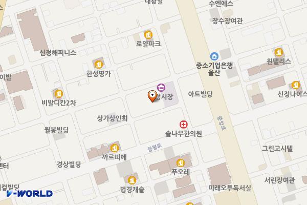 ㈜신정시장 화장실 위치 지도 — 울산광역시 남구 중앙로241번길 6
