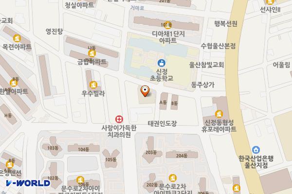 신정평화시장 화장실 위치 지도 — 울산광역시 남구 봉월로67번길 17