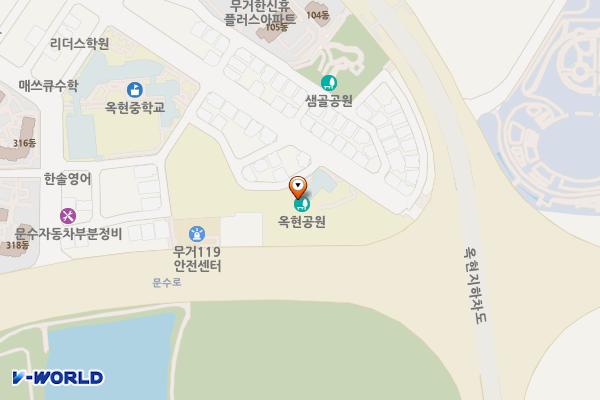 옥현어린이도서관 화장실 위치 지도 — 울산광역시 남구 옥현로58번길 40