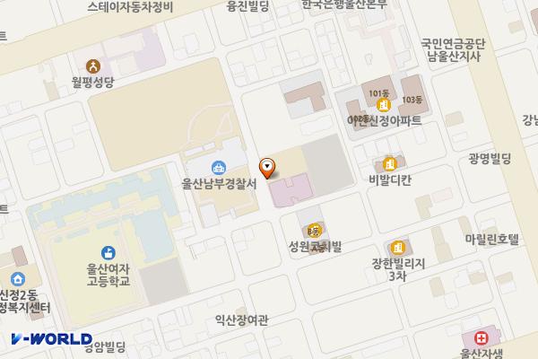 국민건강보험공단 울산남부지사 화장실 위치 지도 — 울산광역시 남구 삼산로35번길 26