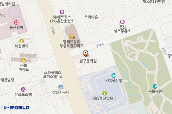남구문화원 화장실 위치 지도 — 울산광역시 남구 번영로 224