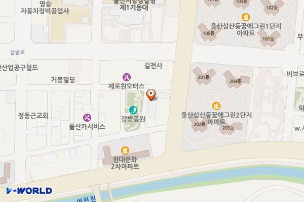 울산여성인력개발센터화장실 위치 지도 — 울산광역시 남구 정동로20번길 24