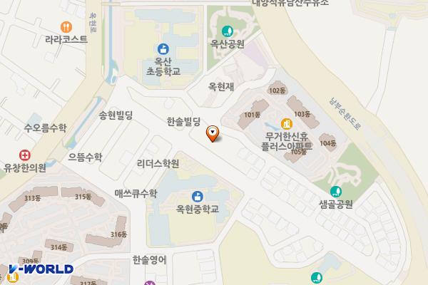 보훈회관 화장실 위치 지도 — 울산광역시 남구 옥현로58번길 17