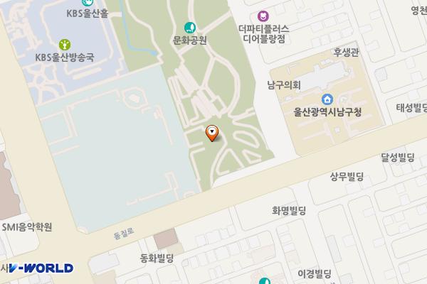 문화공원 북측 위치 지도 — 울산광역시 남구 돋질로 211