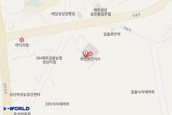 고성리 회전교차로 공영주차장 위치 지도 — 제주특별자치도 서귀포시 성산읍 고성오조로 42