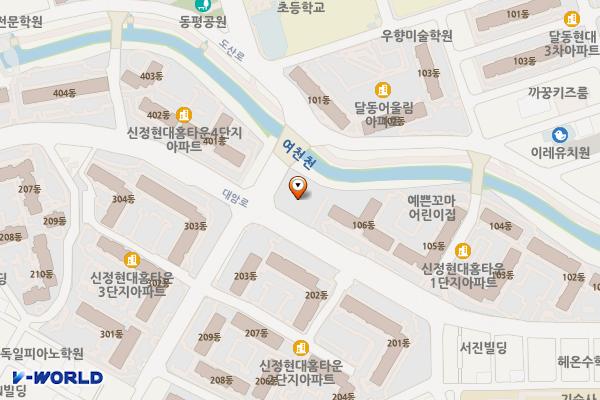 신정현대홈타운상가 위치 지도 — 울산광역시 남구 대암로 69