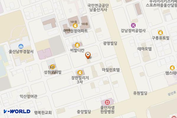 공업탑청소년센터 화장실 위치 지도 — 울산광역시 남구 봉월로14번길 55