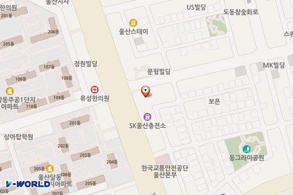 SK행복충전 울산제일충전소 위치 지도 — 울산광역시 남구 번영로 104