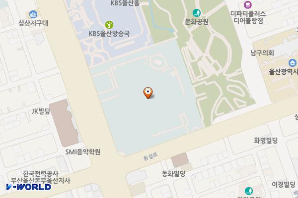 울산문화예술회관 화장실 위치 지도 — 울산광역시 남구 번영로 200