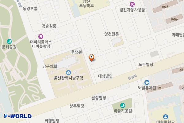 남구청 별관 화장실 위치 지도 — 울산광역시 남구 돋질로 239번길 8