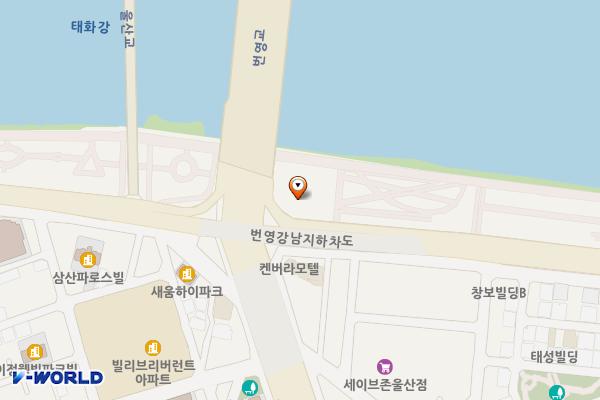 번영교(남구) 화장실 위치 지도 — 울산광역시 남구 강남로 137