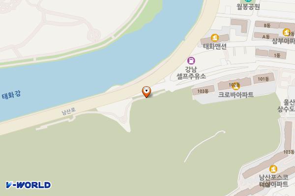 태화강동굴피아 화장실 위치 지도 — 울산광역시 남구 남산로 306