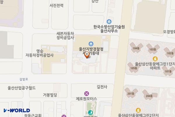 울산세무서 화장실 위치 지도 — 울산광역시 남구 갈밭로 49