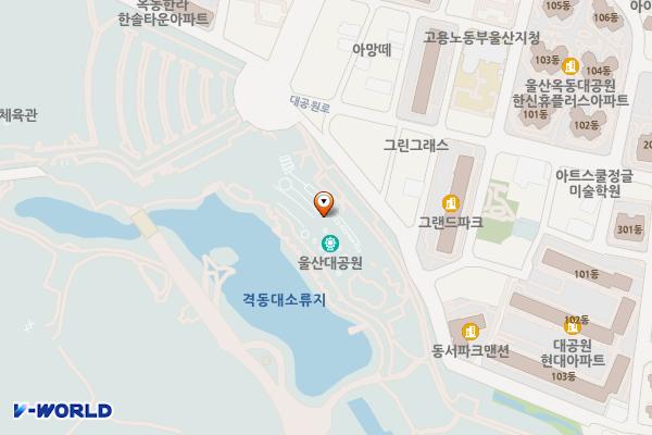 용의발광장 위치 지도 — 울산광역시 남구 대공원로 94