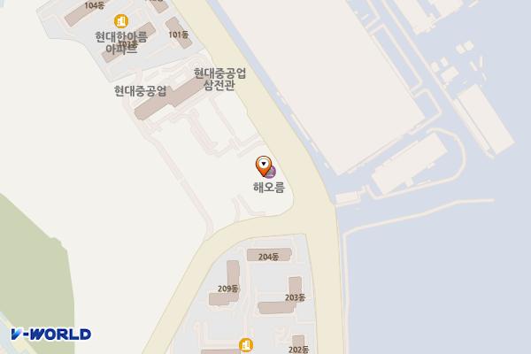 현대오일뱅크㈜ 직영 울산현대주유소 화장실 위치 지도 — 울산광역시 동구 방어진순환도로 1025 (방어동)