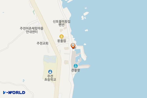 주전어촌계화장실 위치 지도 — 울산광역시 동구 주전해안길 137