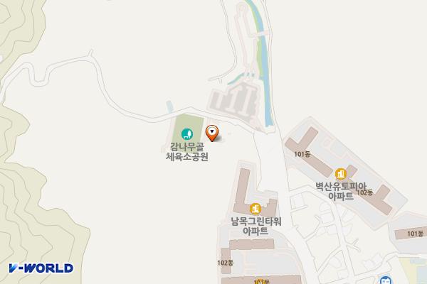 감나무골공원화장실 위치 지도 — 울산광역시 동구 옥류로 91