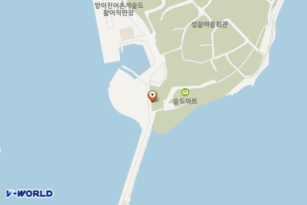 슬도주차장화장실 위치 지도 — 울산광역시 동구 성끝길 105-1