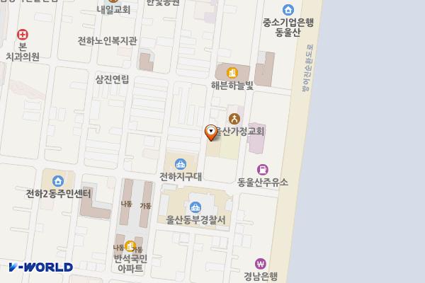 전하119안전센터 화장실 위치 지도 — 울산광역시 동구 진성4가길 8, 전하소방파출소 (전하동)