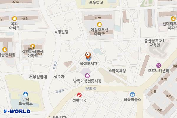울산갈릴리교회 위치 지도 — 울산광역시 동구 남목18길 27